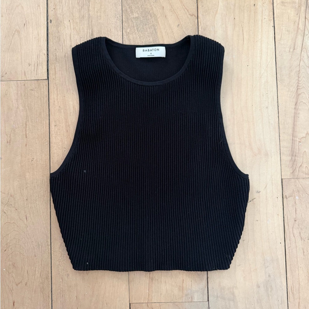 Babaton Women’s Midnight Ribbed Knit Top